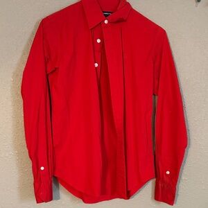 Ralph Lauren Vibrant Red Casual Button Down Shirt